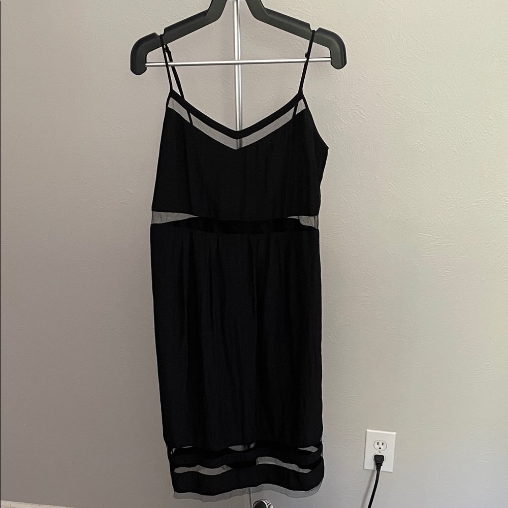 Elizabeth and James Black Midi Dress